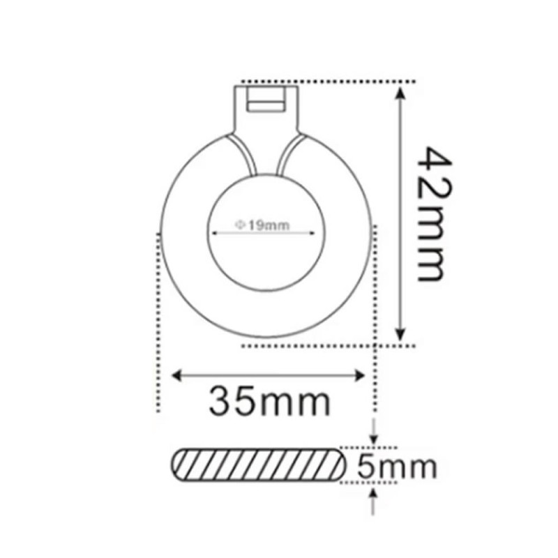 13.56Mhz RFID Halka Tip Tag Siyah