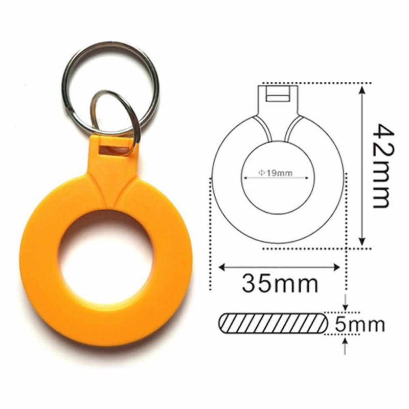 13.56Mhz RFID Ring Type Tag Yellow UID