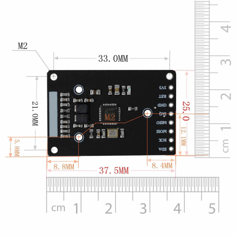 RC522 13.56Mhz RFID Reader + Card + Keychain