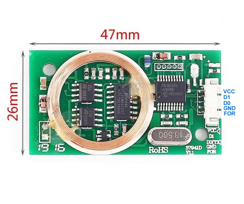 Dual RFID Reader Weigand 7941d