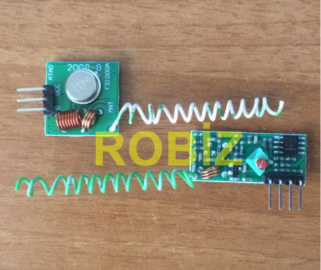 RF Receiver + Transmitter 433Mhz