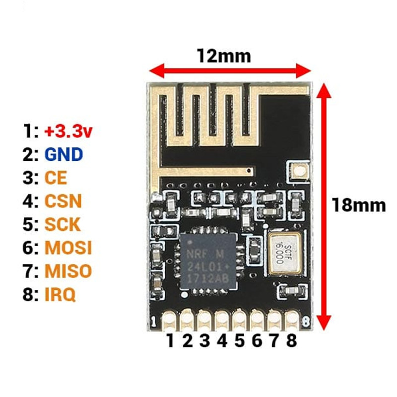 NRF24L01 SMD Mini Module