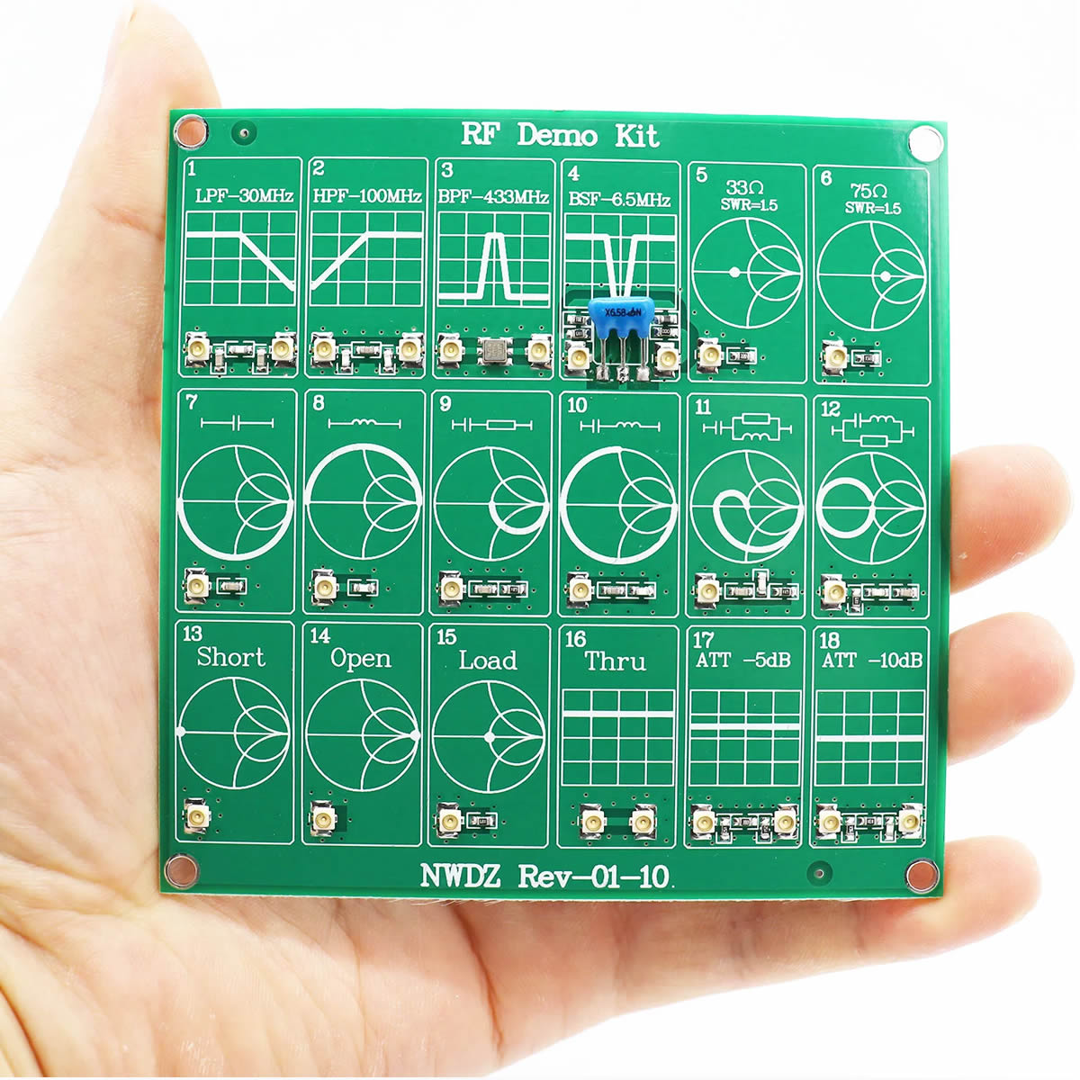 RF Demo Kit Smith Chart Pcb RF Devre Filtre Test Eğitim Analiz Kartı ...