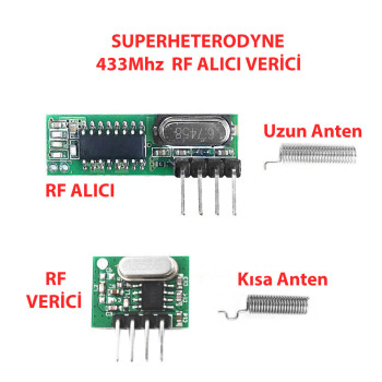 433Mhz RF Alıcı Verici RX470C WL102