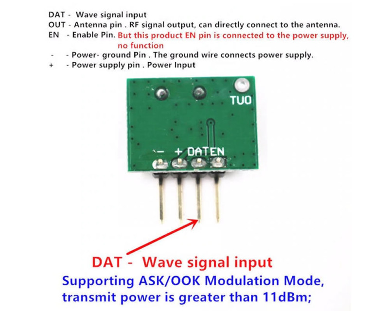 433Mhz RF Transceiver RX470C WL102
