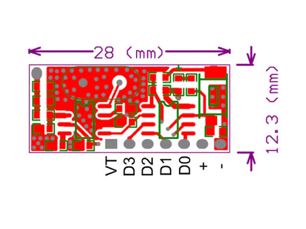 RX480-E 4 Channel 433Mhz RF Receiver