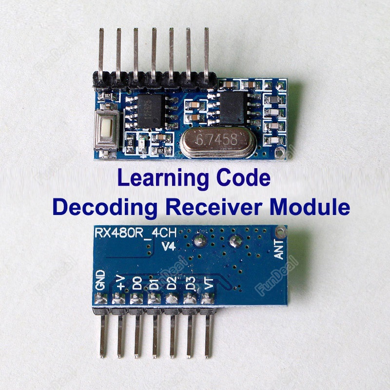 4 Channel 433Mhz Receiver Transmitter Kit