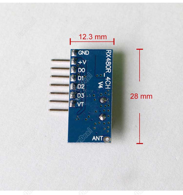 4 Channel 433Mhz Receiver Transmitter Kit