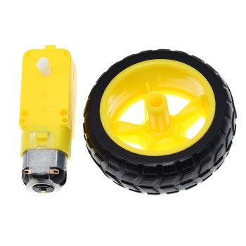 Robot Wheel and DC Motor Set