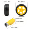 Robot Wheel and DC Motor Set