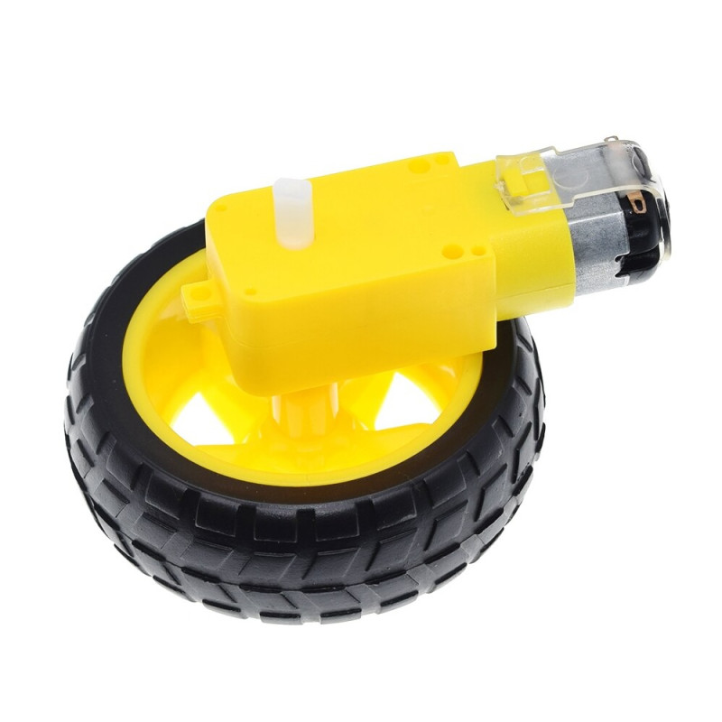 Robot Wheel and DC Motor Set