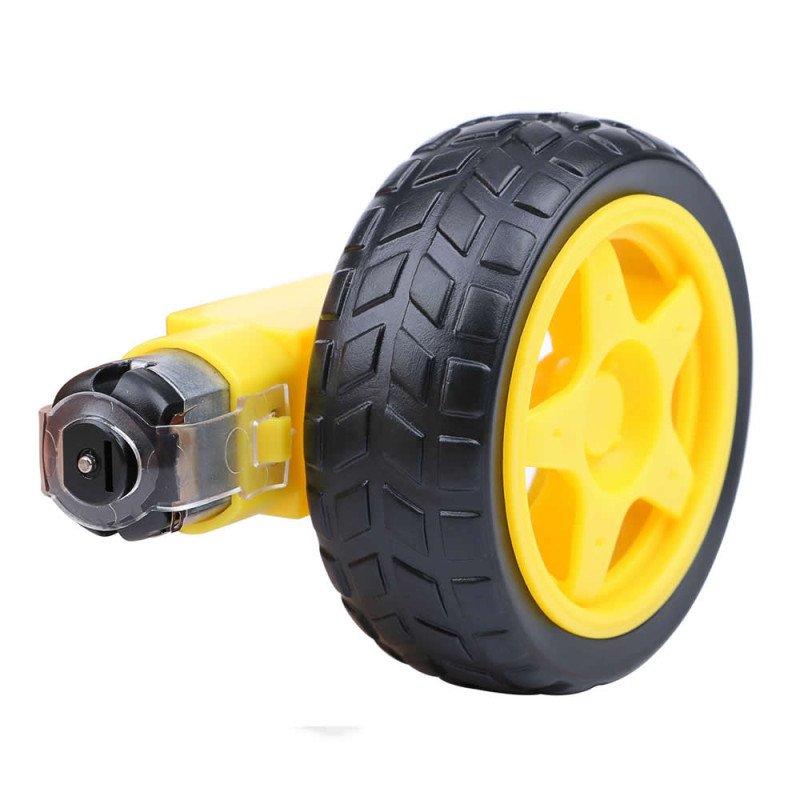 Robot Wheel and DC Motor Set