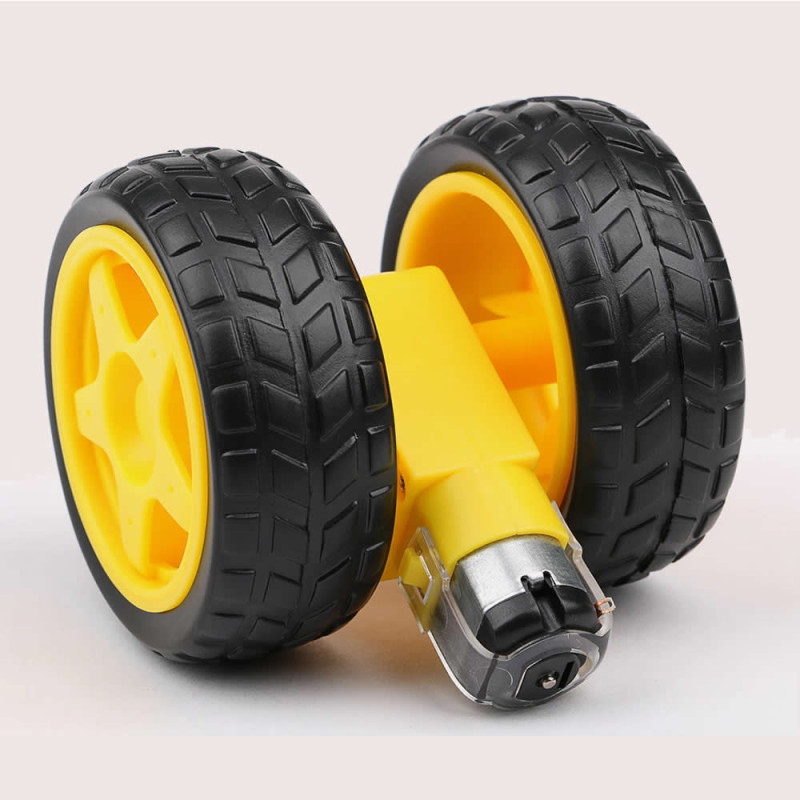 Robot Wheel and DC Motor Set