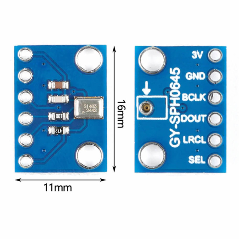 SPH0645 I2S MEMS Microphone Module