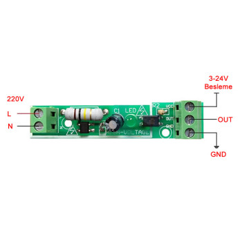 Optocoupler Isolated 220V Detector Module