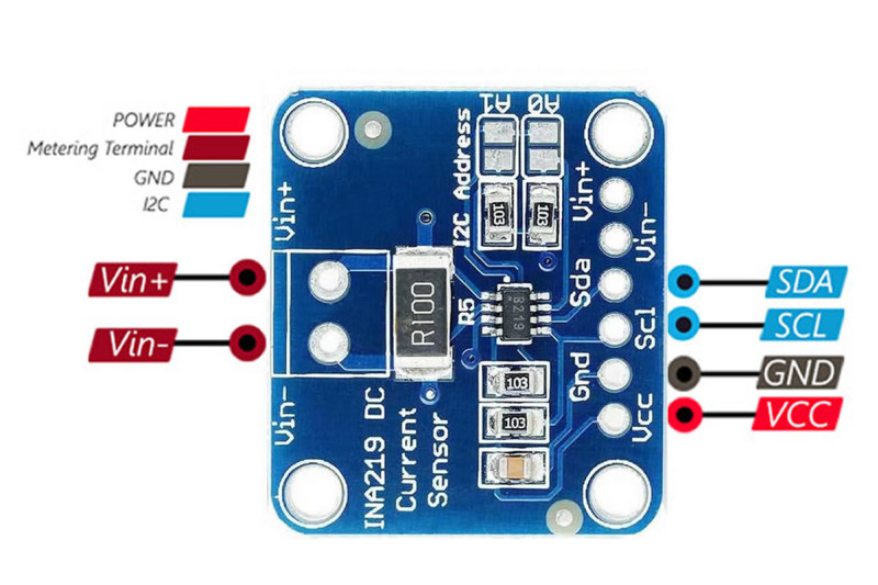 INA219 Voltage Current Power Monitoring Module