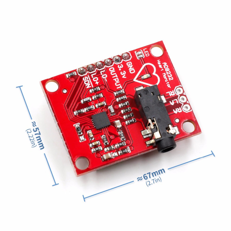 AD8232 Heart Pulse Measurement Sensor Module