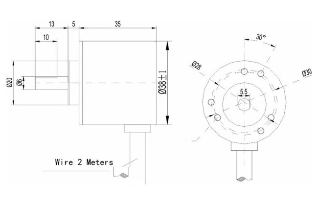 Encoder 1000 Pulse E38S6G5