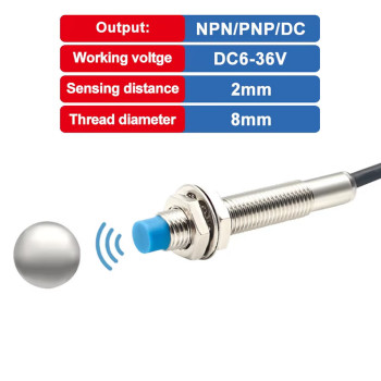 LJ8A3-2-Z/BX NPN NO 2mm Metal Detector