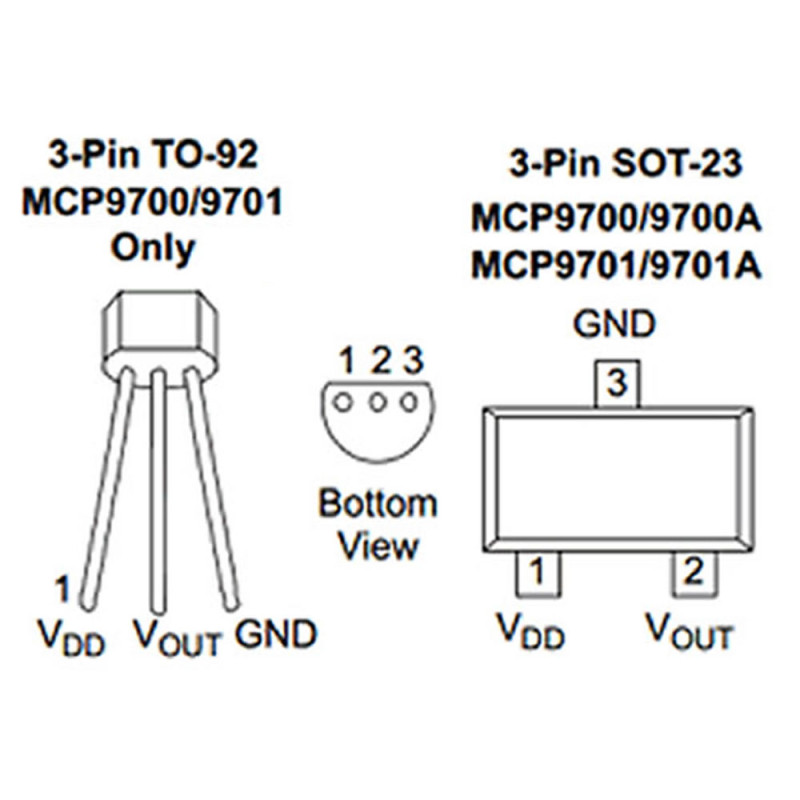 MCP9700 Temperature Sensor