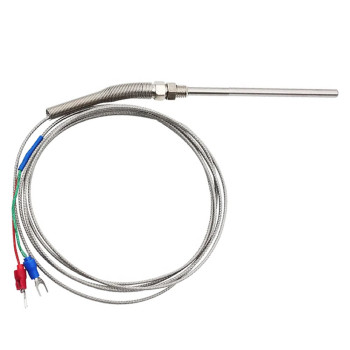 K Type Thermocouple 100mm M8 Probe 1 Meter Cable