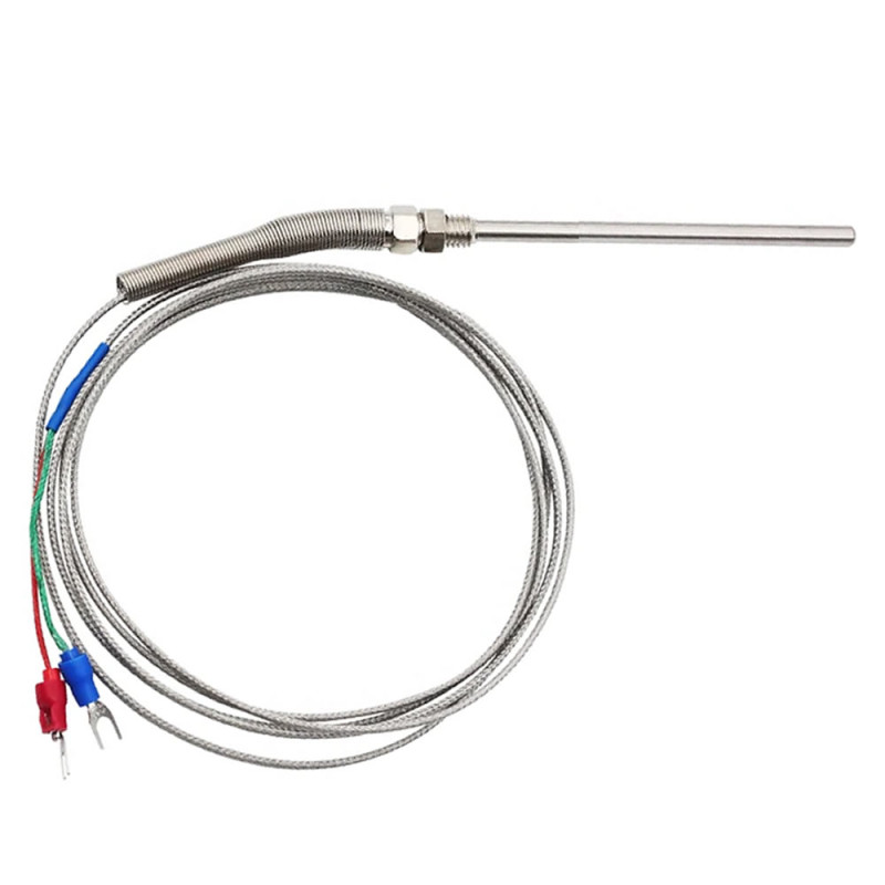 K Type Thermocouple 100mm M8 Probe 1 Meter Cable
