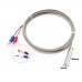 K Type Thermocouple 100cm Silindir Tip Başlıklı