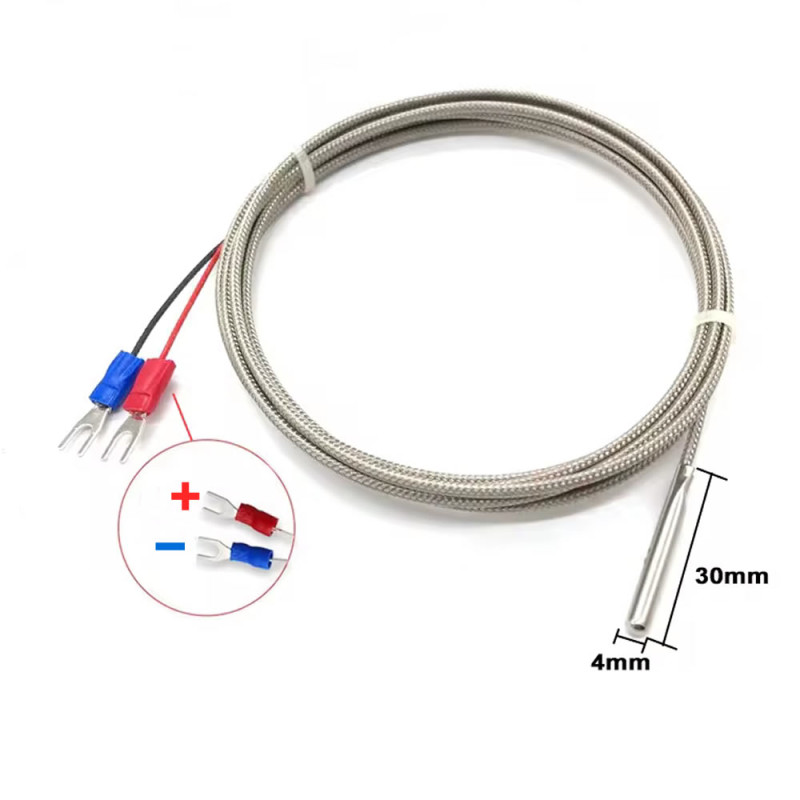 K Type Thermocouple 100cm Cylinder Type Head