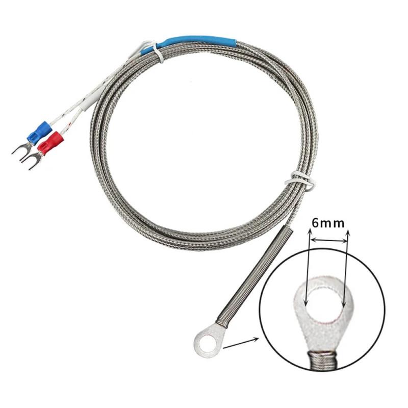 K Type Thermocouple 100cm With Mounting Hole