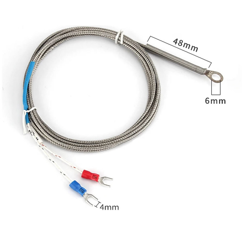 K Type Thermocouple 100cm With Mounting Hole