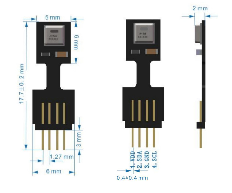 AHT25 Temperature and Humidity Sensor Module