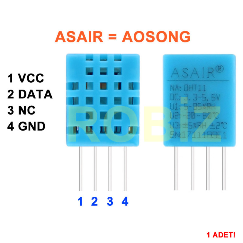 DHT11 Temperature and Humidity Sensor