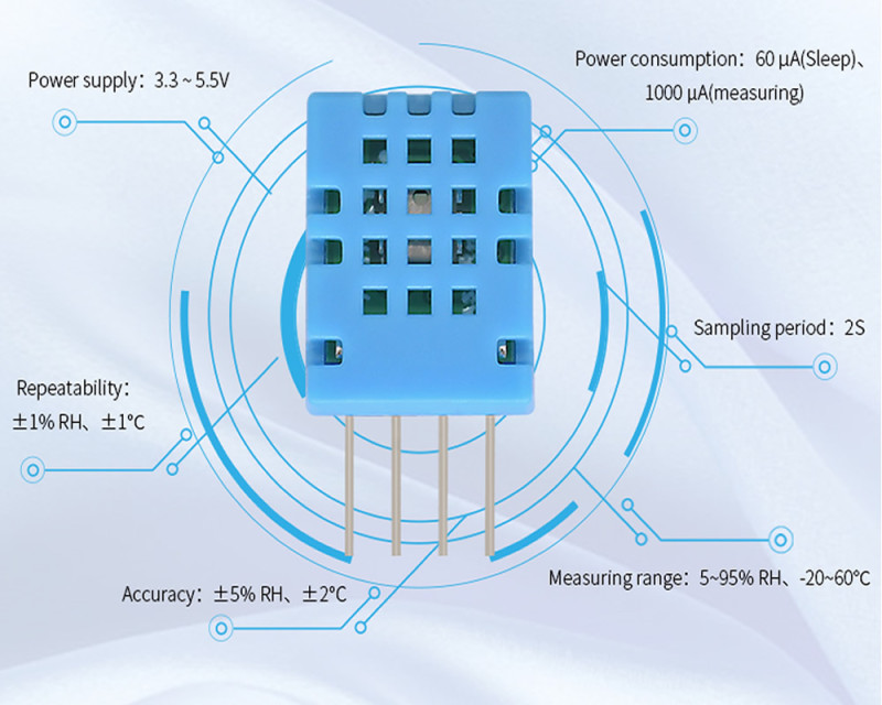 DHT11 Temperature and Humidity Sensor