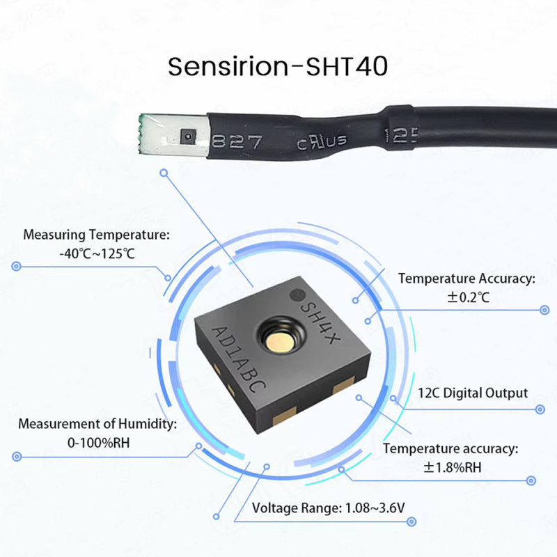SHT40 Sensor Module with 1m Cable