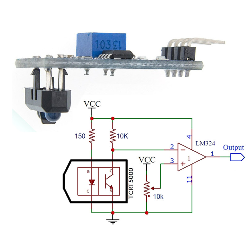 TCRT5000 Infrared Sensor Module