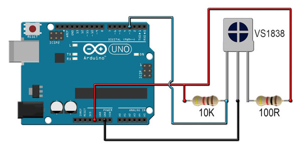 VS1838B 38KHZ IR Receiver Sensor