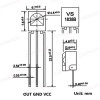 VS1838B 38KHZ IR Receiver Sensor