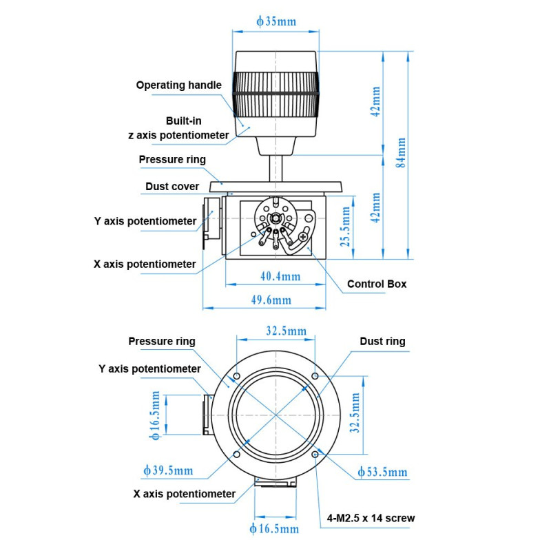 JH-D300X-R2 3 Axis Joystick