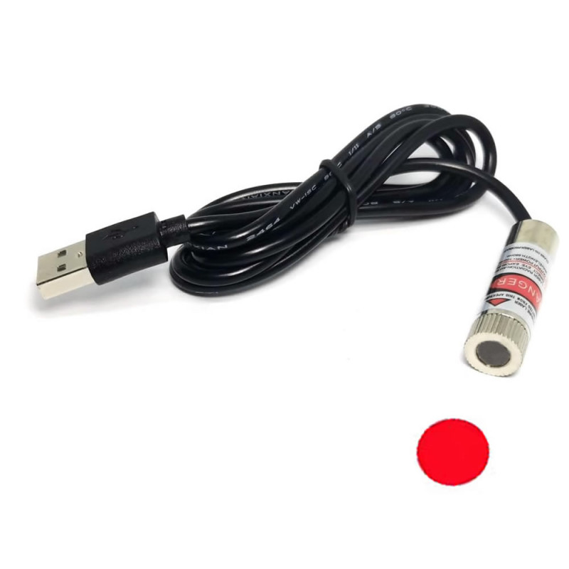 Usb Cabled 650nm Laser Module Dot