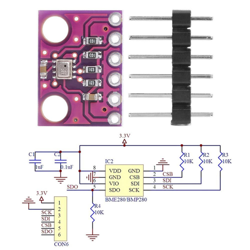 BMP280 Digital Air Pressure Sensor