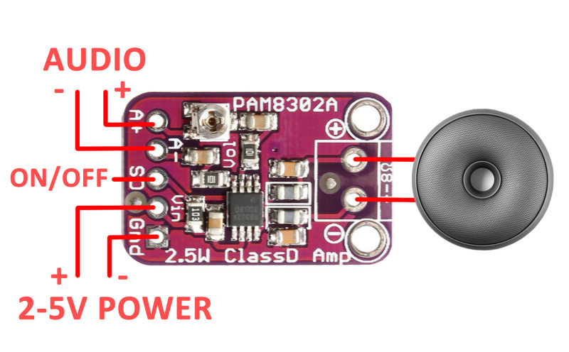 PAM8302 2.5W Amplifier Board