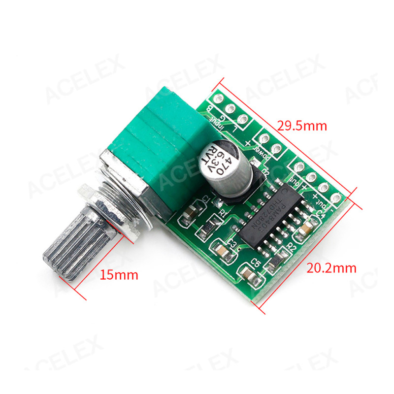 PAM8403 2x3w Amplifier Board Potlu