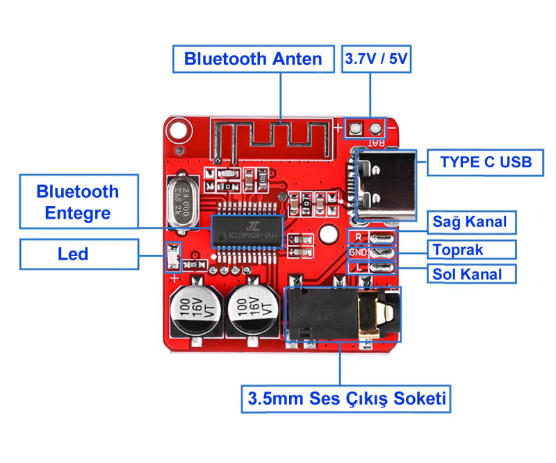 XY-BT-Mini Module Type C