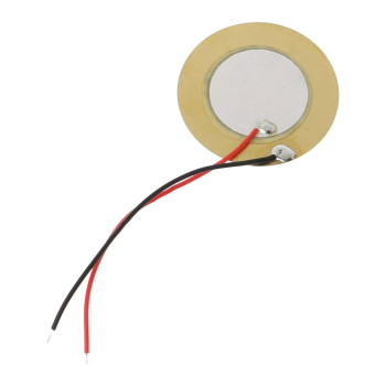 27mm Piezo Disc with 5cm Cable