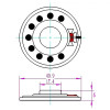 4cm 50 Ohm 0.5W Speaker Thin 5mm