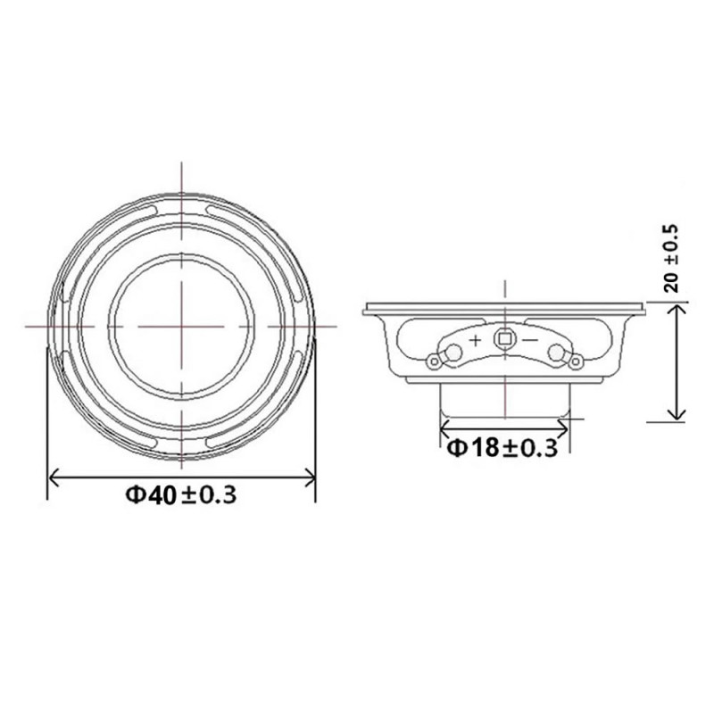 4 Ohm 3W Speaker 4cm