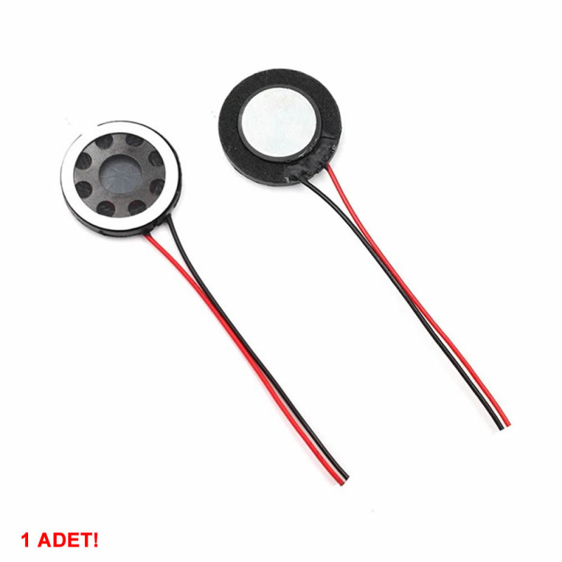 Hoparlör 1W 8ohm 20mm Yuvarlak