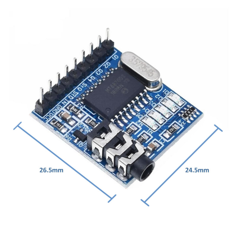 MT8870 DTMF Audio Decoder Module