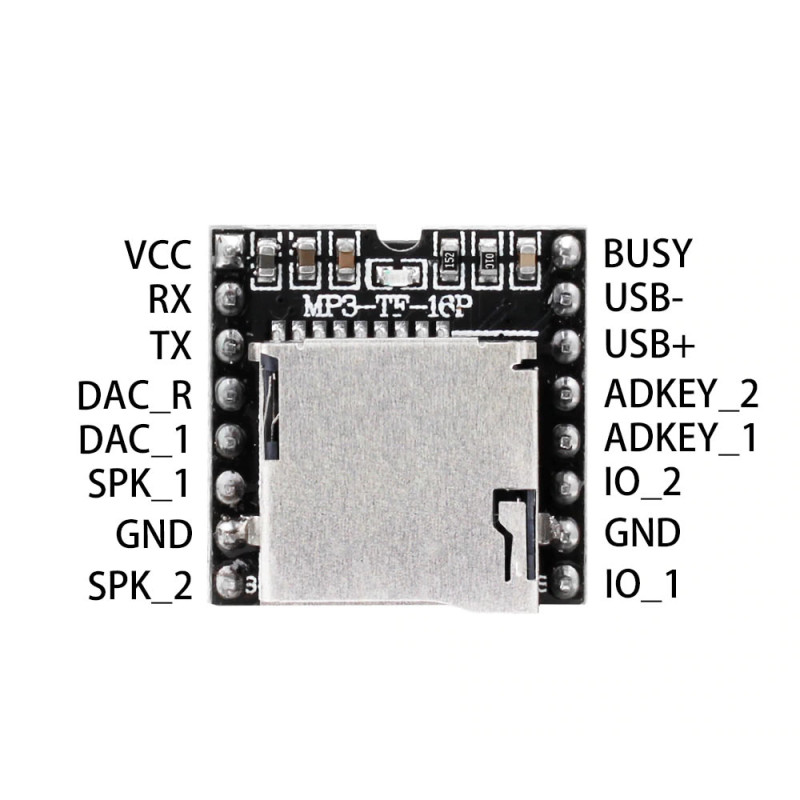 MP3-TF-16P Mini Mp3 Player Module