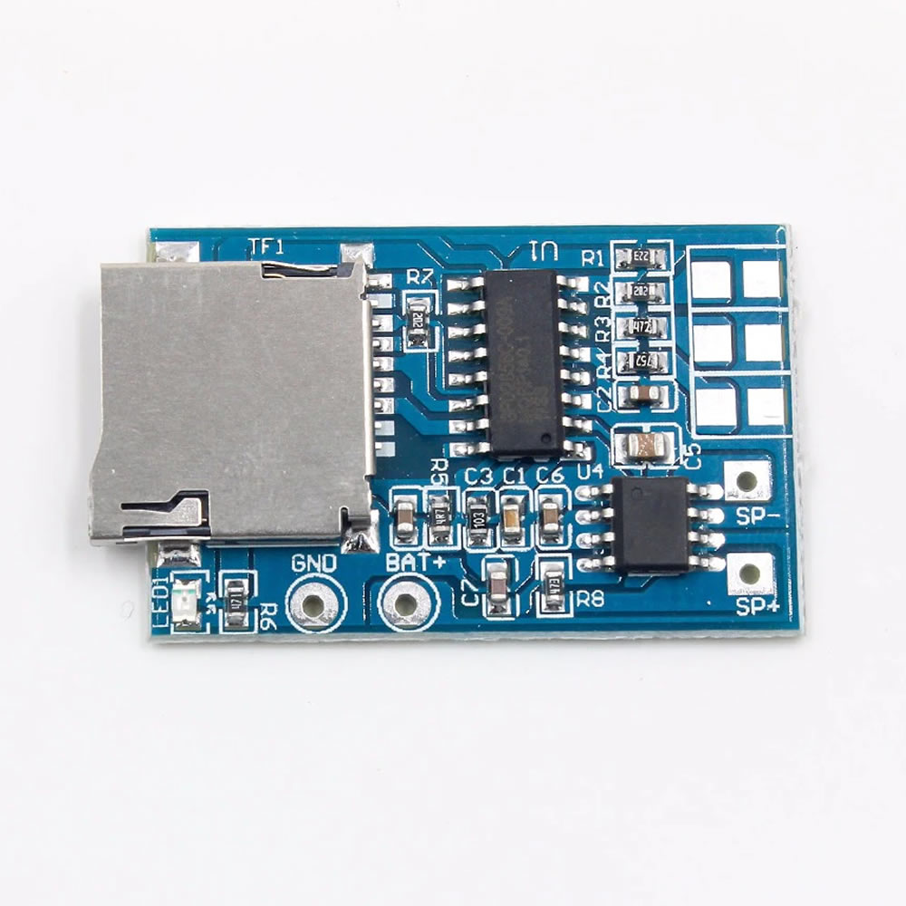 GPD2846A Mp3 Ses Çalma Modülü Micro Sd Hafıza Kartı 4ohm 2w Amfi 3 ...